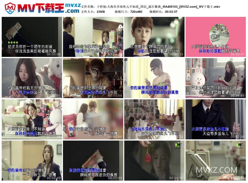 王梓旭-大海有多深鱼儿不知道_国语_流行歌曲_MA405103